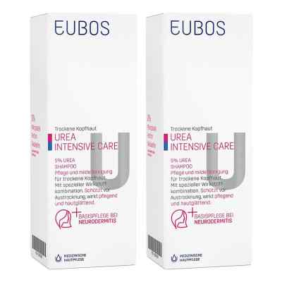 Eubos Trockene Haut Urea 5% Shampoo 2x200 ml von Dr. Hobein (Nachf.) GmbH PZN 08103065