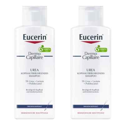 Eucerin DermoCapillaire Urea Kopfhautberuhigendes Shampoo  2x250 ml von Beiersdorf AG Eucerin PZN 08102725