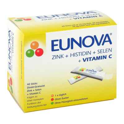 Eunova Zink+histidin+selen+vitamin C Beutel 40 stk von STADA Consumer Health Deutschland GmbH PZN 09772483