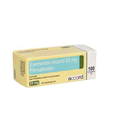 Exemestan Accord 25 mg Filmtabletten 100 stk von Accord Healthcare GmbH PZN 11156975