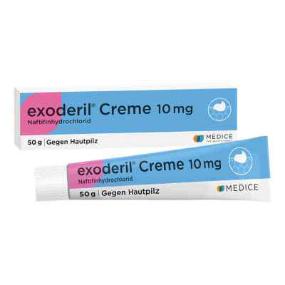 exoderil Creme die Rettung bei Pilzinfektionen der Haut 50 g von MEDICE Arzneimittel Pütter GmbH&Co.KG PZN 03043843