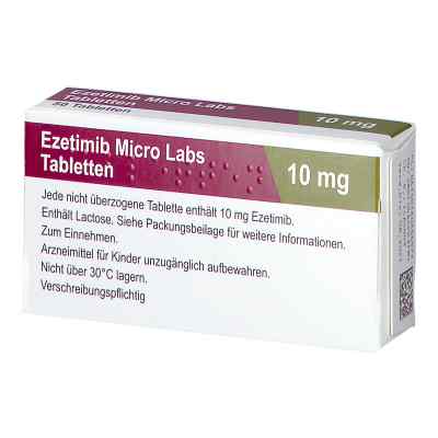 Ezetimib Micro Labs 10 mg Tabletten 50 stk von Micro Labs GmbH PZN 14035657