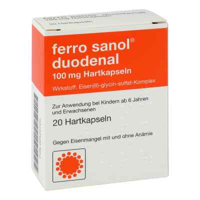 Ferro sanol duodenal 100mg 20 stk von Teofarma s.r.l. PZN 02520726