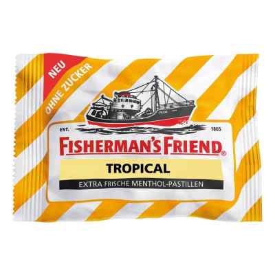 Fishermans Friend Tropical ohne Zucker Pastillen 25 g von Queisser Pharma GmbH & Co. KG PZN 08636418