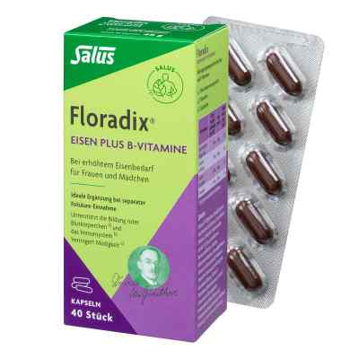 Floradix Eisen plus B Vitamine Kapseln 40 stk von SALUS Pharma GmbH PZN 07764261