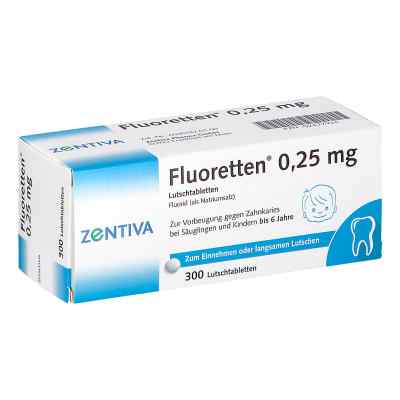 Fluoretten 0,25mg 300 stk von Zentiva Pharma GmbH PZN 02477924