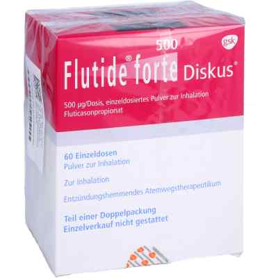 Flutide forte 500 Diskus 2X60 stk von GlaxoSmithKline GmbH & Co. KG PZN 00240402