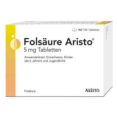 Folsäure Aristo 5 Mg Tabletten 100 stk von Aristo Pharma GmbH PZN 17896874