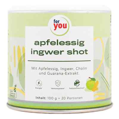 For You Apfelessig Ingwer Shot Pulver 100 g von For You eHealth GmbH PZN 18330347