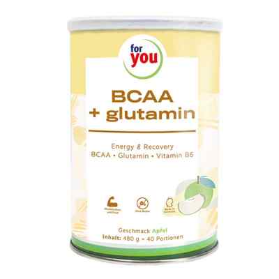 For You BCAA + Glutamin Energy & Recovery Apfel 480 g von For You eHealth GmbH PZN 15264259