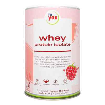 For You Whey Protein Isolate Joghurt-Himbeere Pulver 600 g von For You eHealth GmbH PZN 17576218
