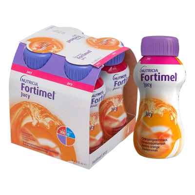 Fortimel Jucy Orangengeschmack 4X200 ml von Danone Deutschland GmbH PZN 01124885