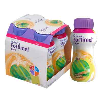 Fortimel Jucy Tropicalgeschmack 4X200 ml von Nutricia GmbH PZN 01124796
