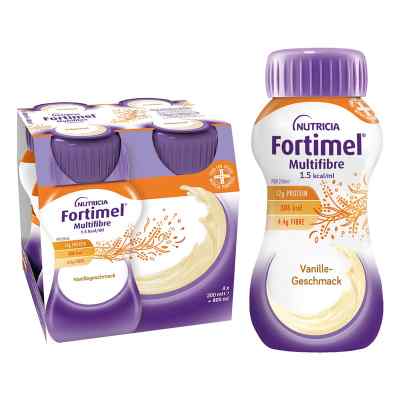 Fortimel Multifibre 1.5 Kcal Vanillegeschmack 4X200 ml von Danone Deutschland GmbH PZN 19095865