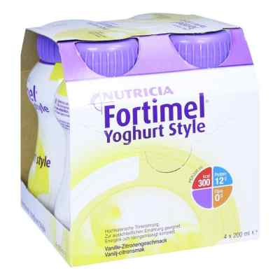 Fortimel Yoghurt Style Vanille Zitronegeschmack 4X200 ml von Nutricia GmbH PZN 01124945