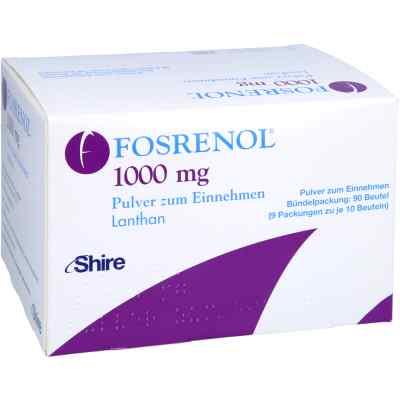 Fosrenol 1000 mg Pulver zum Einnehmen 90 stk von TAKEDA GmbH PZN 09702399