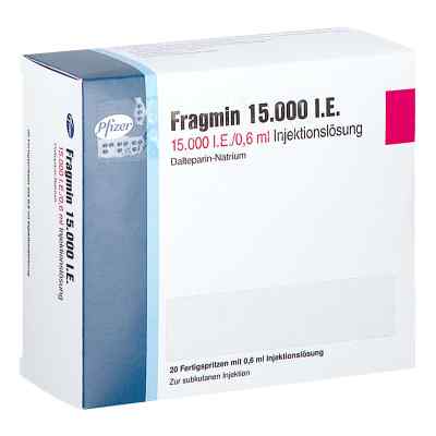 Fragmin 15.000 I.e. iniecto -lsg.i.e.fertigspr. 20 stk von kohlpharma GmbH PZN 11367732