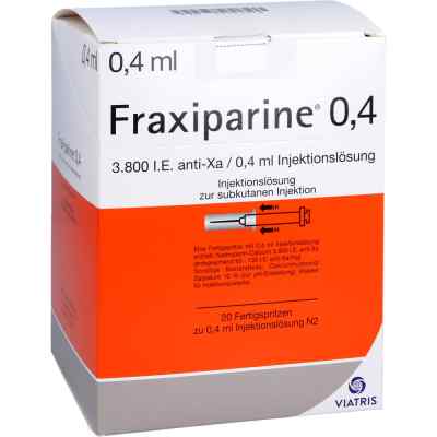 Fraxiparine 0,4 ml Injektionslösg. i.e.Fertigspr. 20X0.4 ml von Viatris Healthcare GmbH PZN 07301578