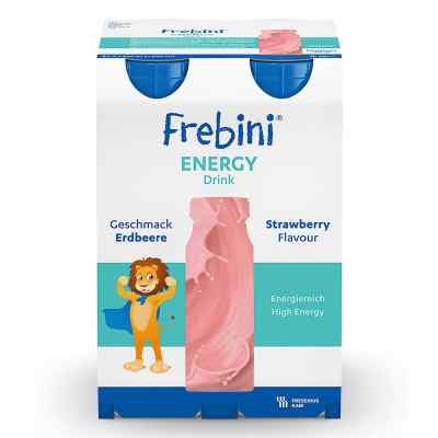 Frebini Energy Trinknahrung Erdbeere für Kinder 4X200 ml von Fresenius Kabi Deutschland GmbH PZN 00063816