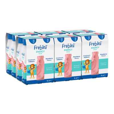 Frebini Energy Trinknahrung Erdbeere für Kinder 6x4x200 ml von Fresenius Kabi Deutschland GmbH PZN 08101794