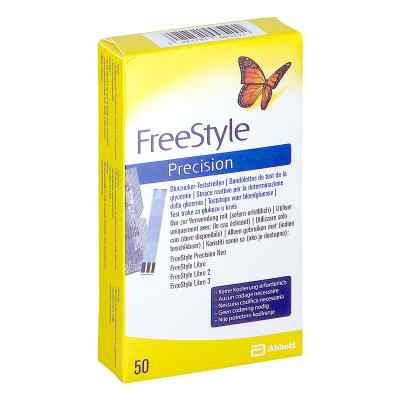 Freestyle Precision Blutzucker Teststr.o.codierung 50 stk von Abbott GmbH PZN 19399915