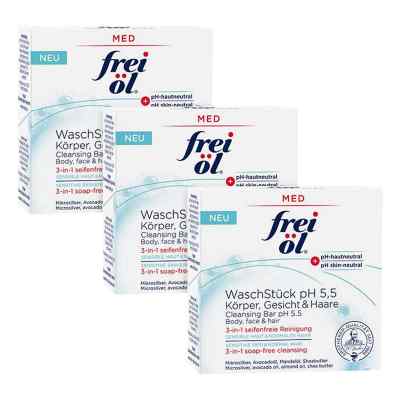 Frei öl Waschstück Ph 5,5 Körper Gesicht Haare 3x90 g von Apotheker Walter Bouhon GmbH PZN 08103715