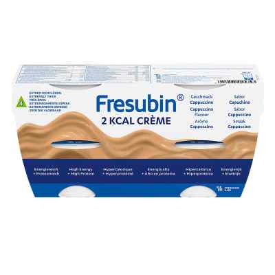 Fresubin 2 kcal Creme Cappuccino im Becher 4X125 g von Fresenius Kabi Deutschland GmbH PZN 10199072