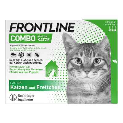 Frontline Combo Katze gegen Zecken, Flöhe 3 stk von Boehringer Ingelheim VETMEDICA G PZN 17885020