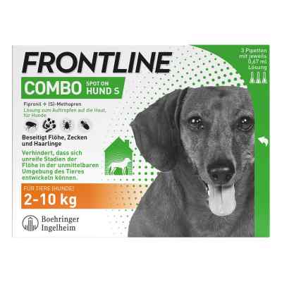 FRONTLINE COMBO® Spot On Hund S 2-10 kg 3 stk von Boehringer Ingelheim VETMEDICA GmbH PZN 17558574