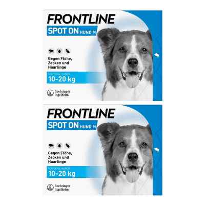 Frontline Spot On Hund M (10-20 kg) gegen Zecken, Flöhe, Haarlin 2x6 stk von Boehringer Ingelheim VETMEDICA G PZN 08102571