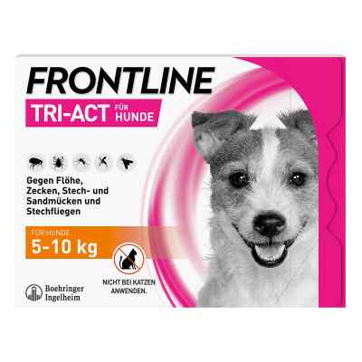 Frontline Tri-Act gegen Zecken, Flöhe bei Hunden (5-10kg) 6 stk von Boehringer Ingelheim VETMEDICA G PZN 16359861