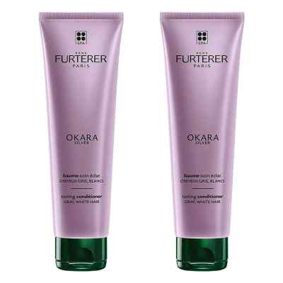 Furterer Okara Silver Polarglanz Balsam 2x150 ml von PIERRE FABRE DERMO KOSMETIK GmbH PZN 08105048