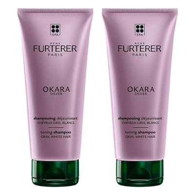 Furterer Okara Silver Polarglanz Shampoo 2x200 ml von PIERRE FABRE DERMO KOSMETIK GmbH PZN 08105049