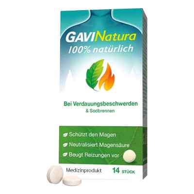 GAVINatura Lutschtabl. bei Verdauungsbeschwerden & Sodbrennen 14 stk von Reckitt Benckiser Deutschland GmbH PZN 17178481