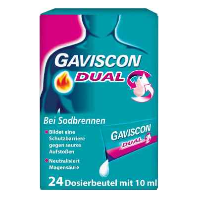 GAVISCON Dual Suspension bei Sodbrennen 24X10 ml von Reckitt Benckiser Deutschland Gm PZN 04363834