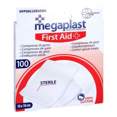 Gazekompressen 10x10 cm steril 100 stk von Axisis GmbH PZN 16500638