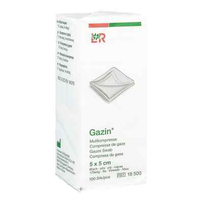 Gazin Op Kompressen 5x5cm 8fach 100 stk von Lohmann & Rauscher GmbH & Co.KG PZN 03959358