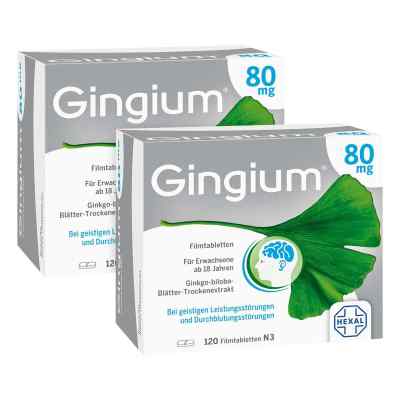 Gingium® 80 mg Filmtabletten 2x120 stk von Hexal AG PZN 08100847