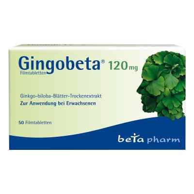 Gingobeta 120 mg Filmtabletten 50 stk von betapharm Arzneimittel GmbH PZN 14259701
