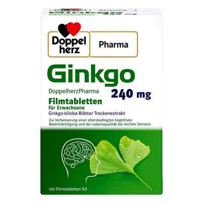 Ginkgo Doppelherzpharma 240 Mg Filmtabletten 120 stk von Queisser Pharma GmbH & Co. KG PZN 18746125