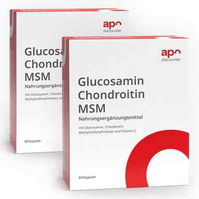 Glucosamin Chondroitin MSM Kapseln von apodiscounter 2x60 stk von apo.com Group GmbH PZN 08102165