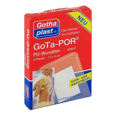 Gota-por Pu Wundfilm 7,2x5 cm steril Pflaster 5 stk von Gothaplast GmbH PZN 00468424