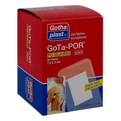 Gota-por Pu Wundfilm 7,2x5 cm steril Pflaster 50 stk von Gothaplast GmbH PZN 03182450