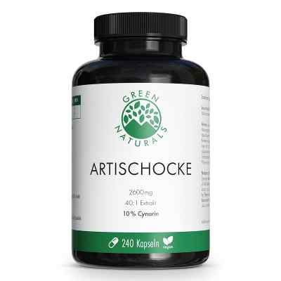Green Naturals Artischocke 2600mg mit 10% Cynarin Kapseln 240 stk von Heilpflanzenwohl GmbH PZN 19483372