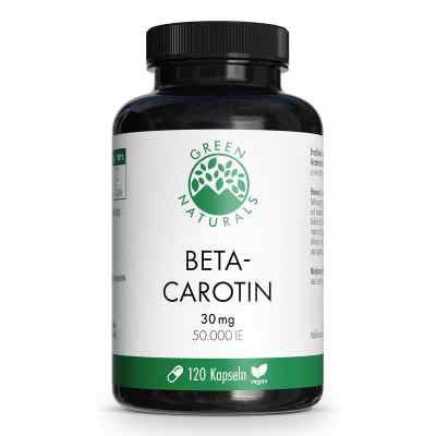 Green Naturals® Beta-Carotin 30mg - 50.000 IE Kapseln vegan 120 stk von Heilpflanzenwohl GmbH PZN 20189809