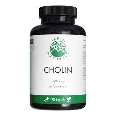 Green Naturals® Cholin 600 mg hochdosiert Kapseln vegan 120 stk von Heilpflanzenwohl GmbH PZN 20086707