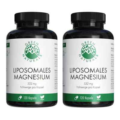 Green Naturals Magnesiumcitrat Liposomal Veg.kaps. 2x120 stk von Heilpflanzenwohl GmbH PZN 08102961