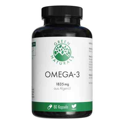 GREEN NATURALS Omega-3 Kapseln 1835mg vegan + DHA 80 stk von Heilpflanzenwohl GmbH PZN 19449501