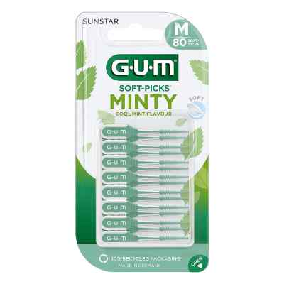 GUM SOFT-PICKS® MINTY Interdentalsticks Medium 80 stk von Sunstar Deutschland GmbH PZN 18855481