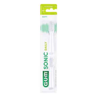 Gum Sonic Daily Ersatzbürstenköpfe Weiß 2 stk von Sunstar Deutschland GmbH PZN 16917775